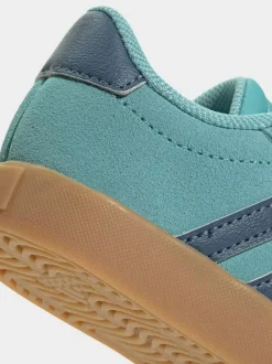 adidas Teal VL Court 3.0 Hook and Loop Infant Trainers Hot