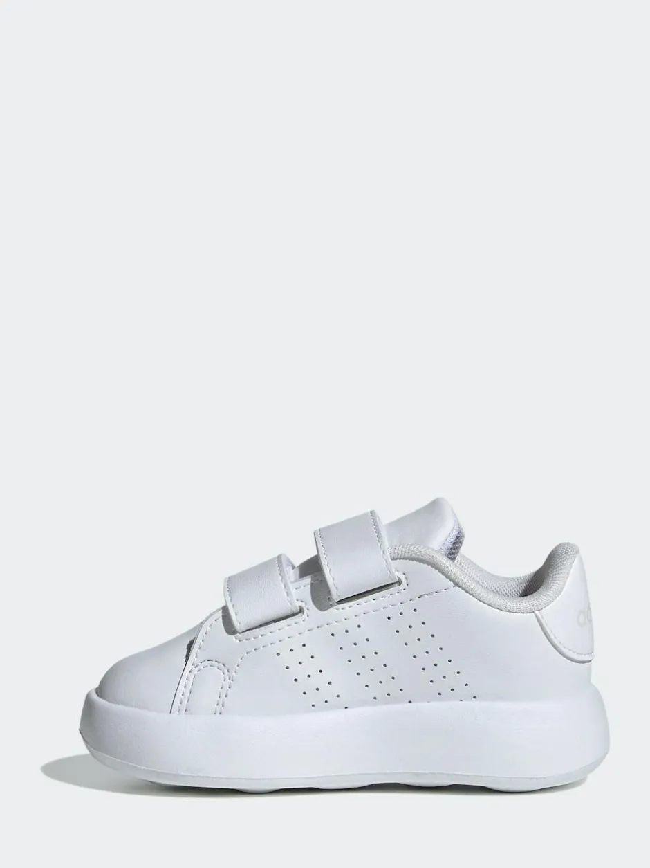 adidas White Advantage Hook and Loop Infant Trainers Sale