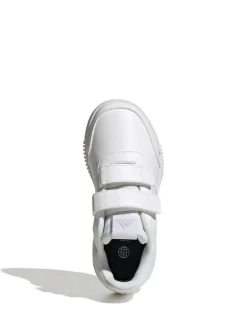 adidas White Hook and Loop Tensaur Kids Trainers Hot