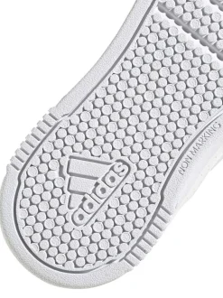 adidas White Hook and Loop Tensaur Kids Trainers Hot