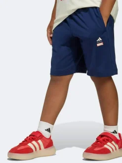 adidas White Marvel Spider-Man Little Kids Top and Short Set New