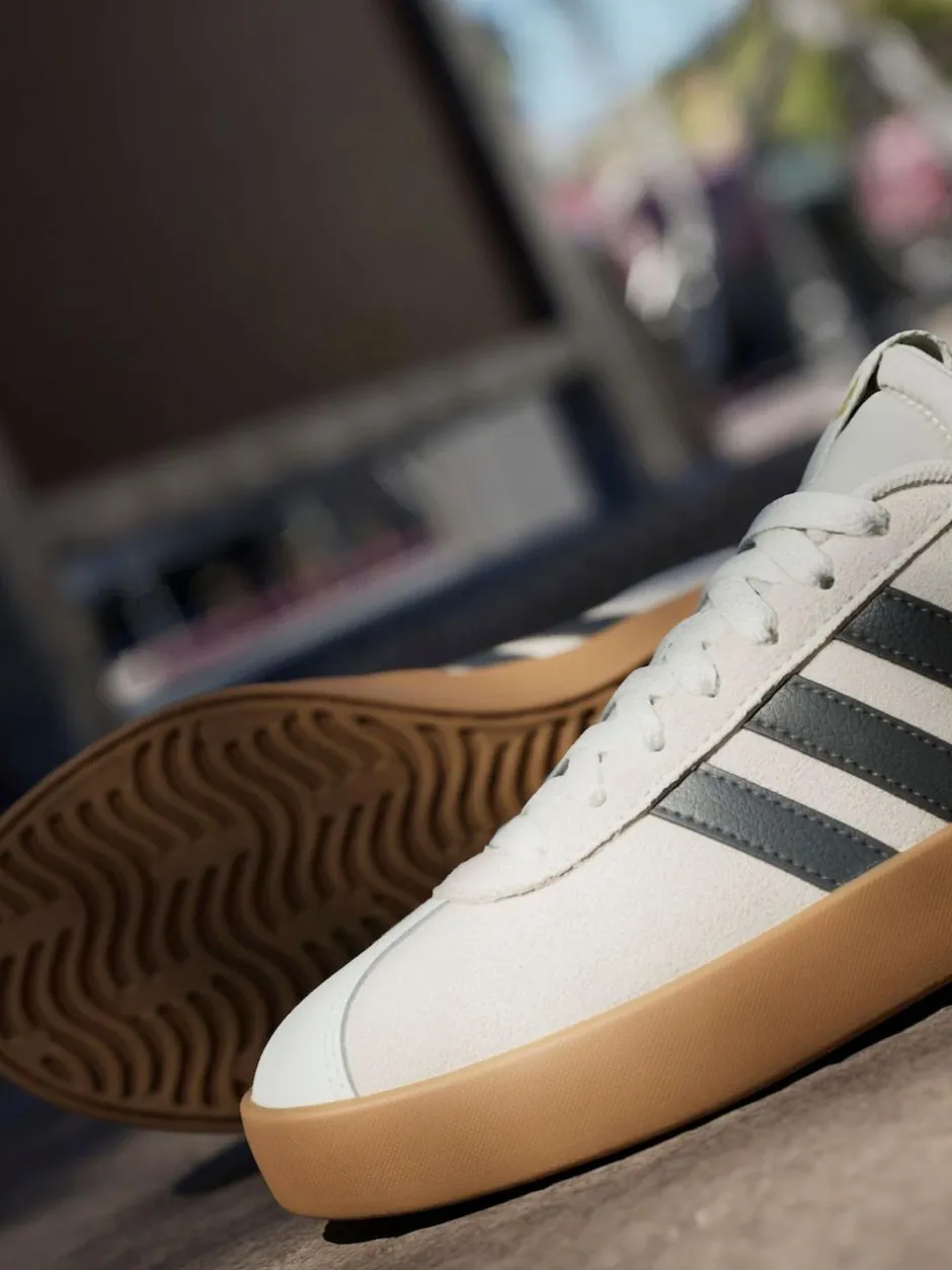 adidas White Off VL Court 3.0 Trainers Hot