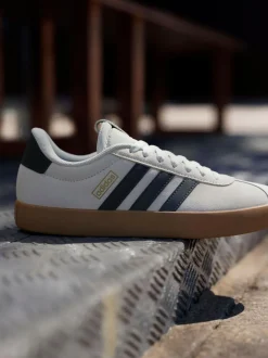 adidas White Off VL Court 3.0 Trainers Hot