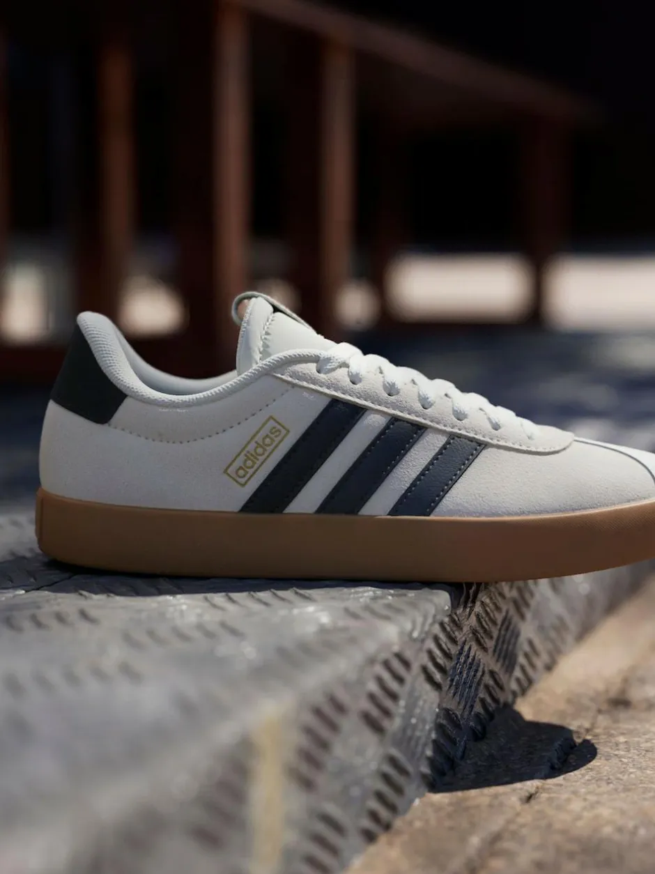 adidas White Off VL Court 3.0 Trainers Hot