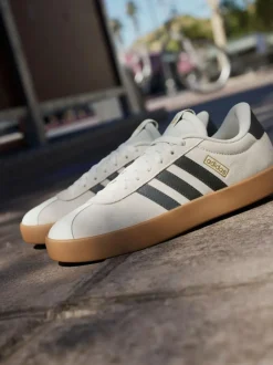 adidas White Off VL Court 3.0 Trainers Hot