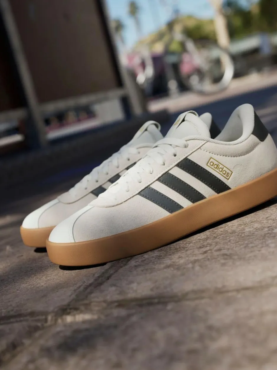 adidas White Off VL Court 3.0 Trainers Hot