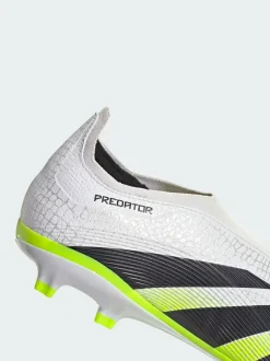 adidas White Predator League Laceless Firm/Multi-Ground Boots Best