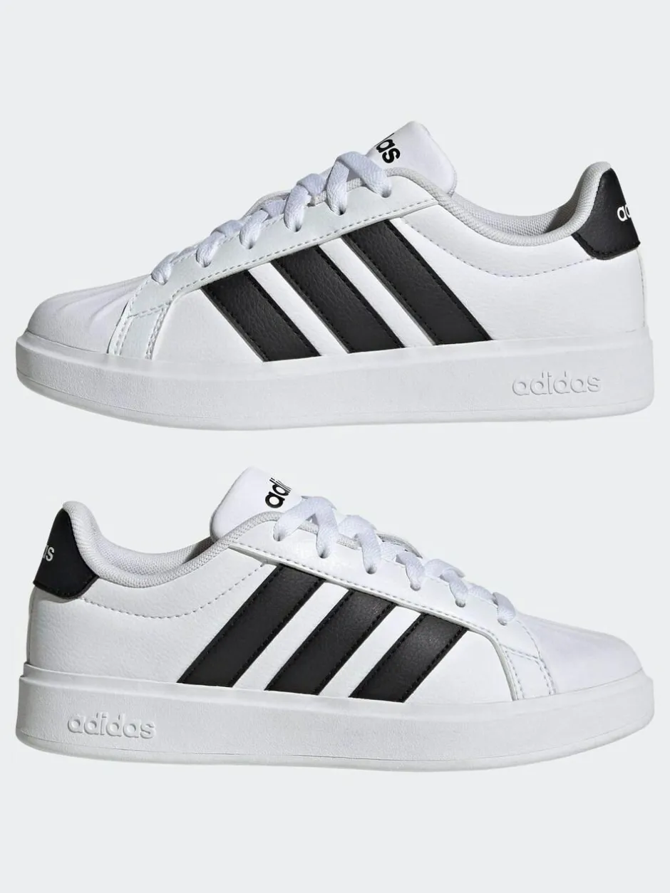adidas Street Talk Lace Junior Trainers White Sale