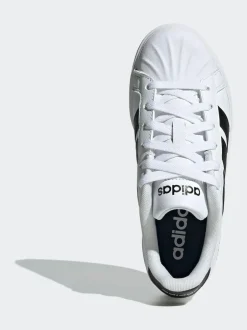 adidas Street Talk Lace Junior Trainers White Sale