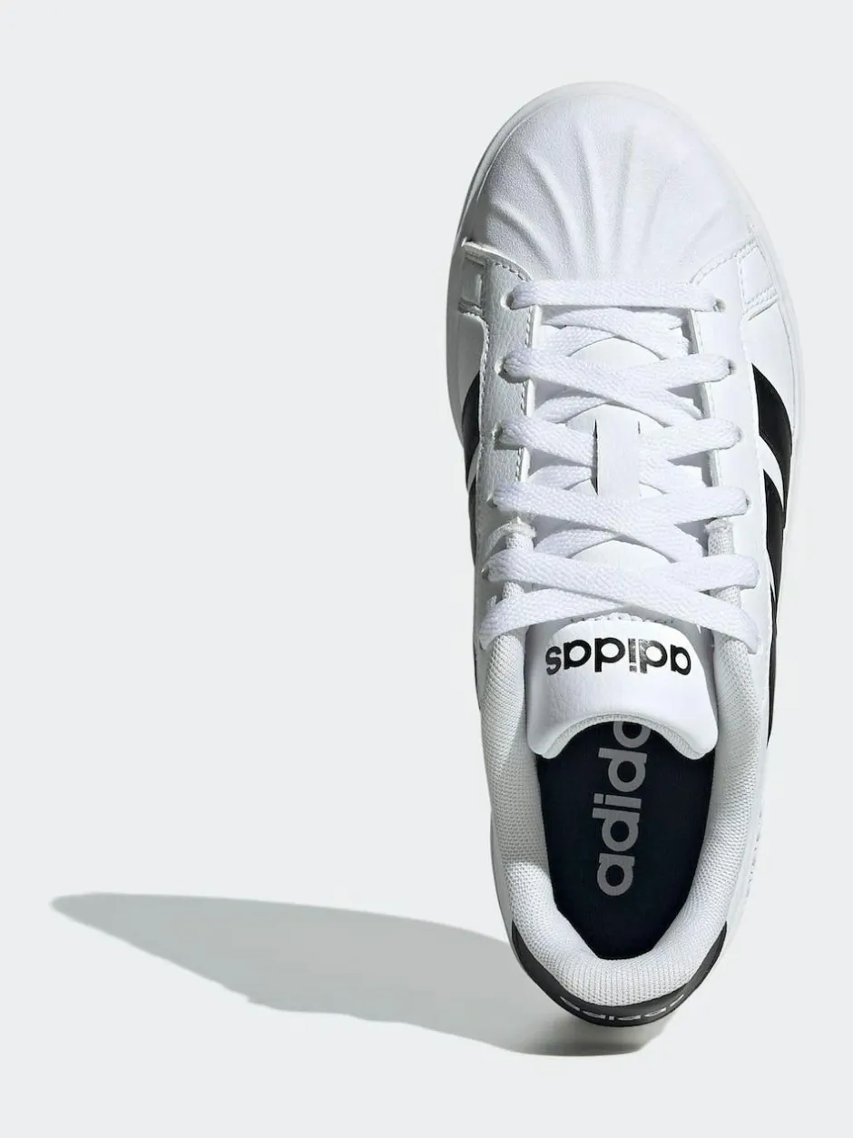 adidas Street Talk Lace Junior Trainers White Sale