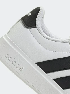 adidas Street Talk Lace Junior Trainers White Sale