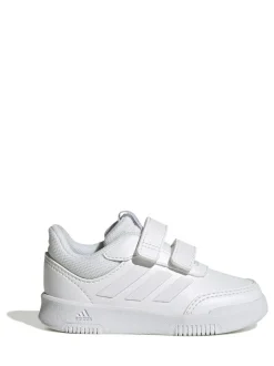 adidas White Tensaur Hook and Loop Infant Trainers