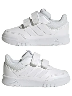 adidas White Tensaur Hook and Loop Infant Trainers