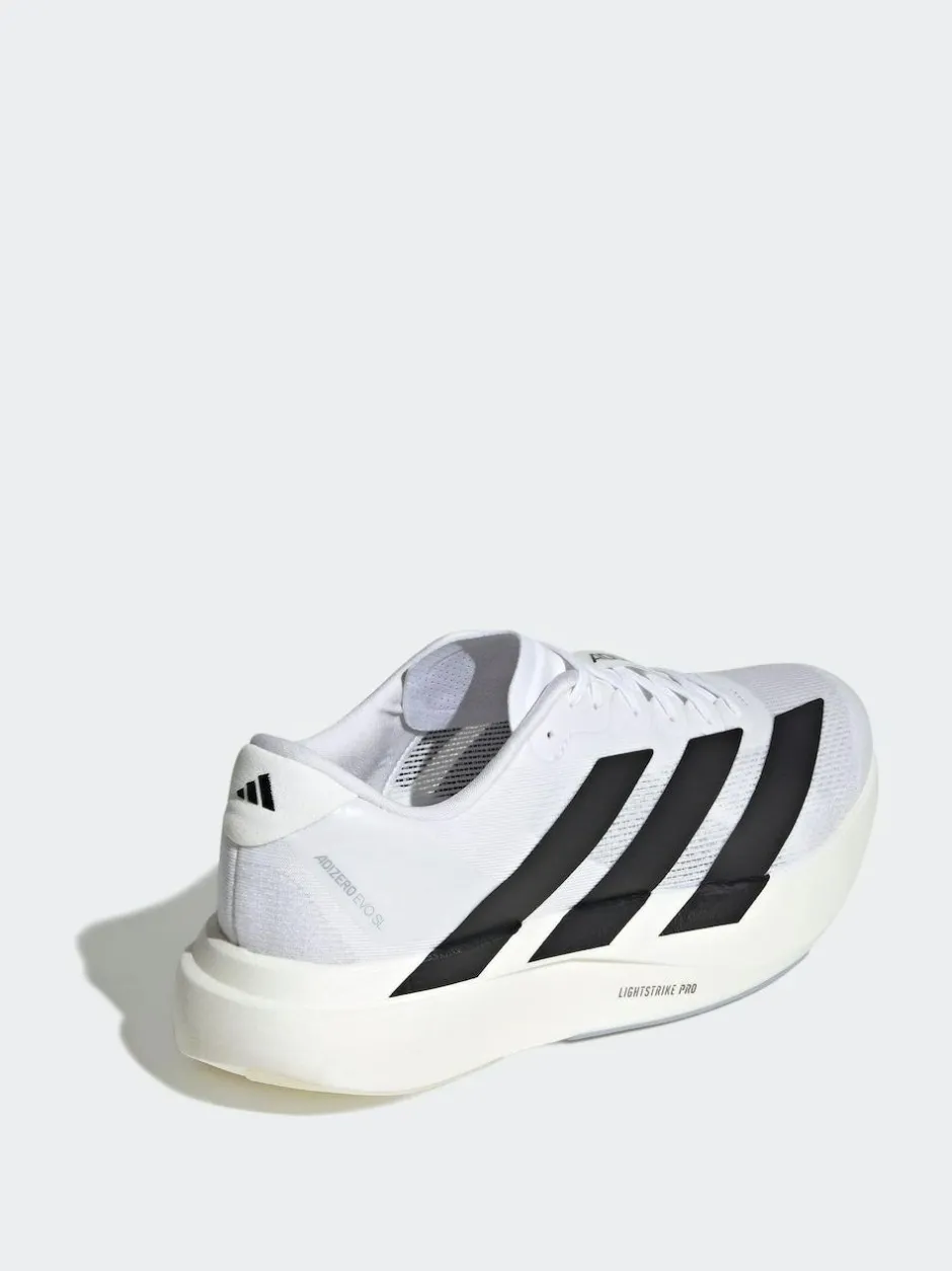adidas Adizero EVO SL Trainers White/Black Discount
