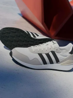 adidas White/Black Run 60s 4.0 Trainers Sale