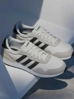 adidas White/Black Run 60s 4.0 Trainers Sale