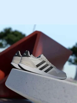 adidas White/Black Run 60s 4.0 Trainers Sale
