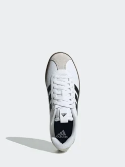 adidas White/Black VL Court Trainers New