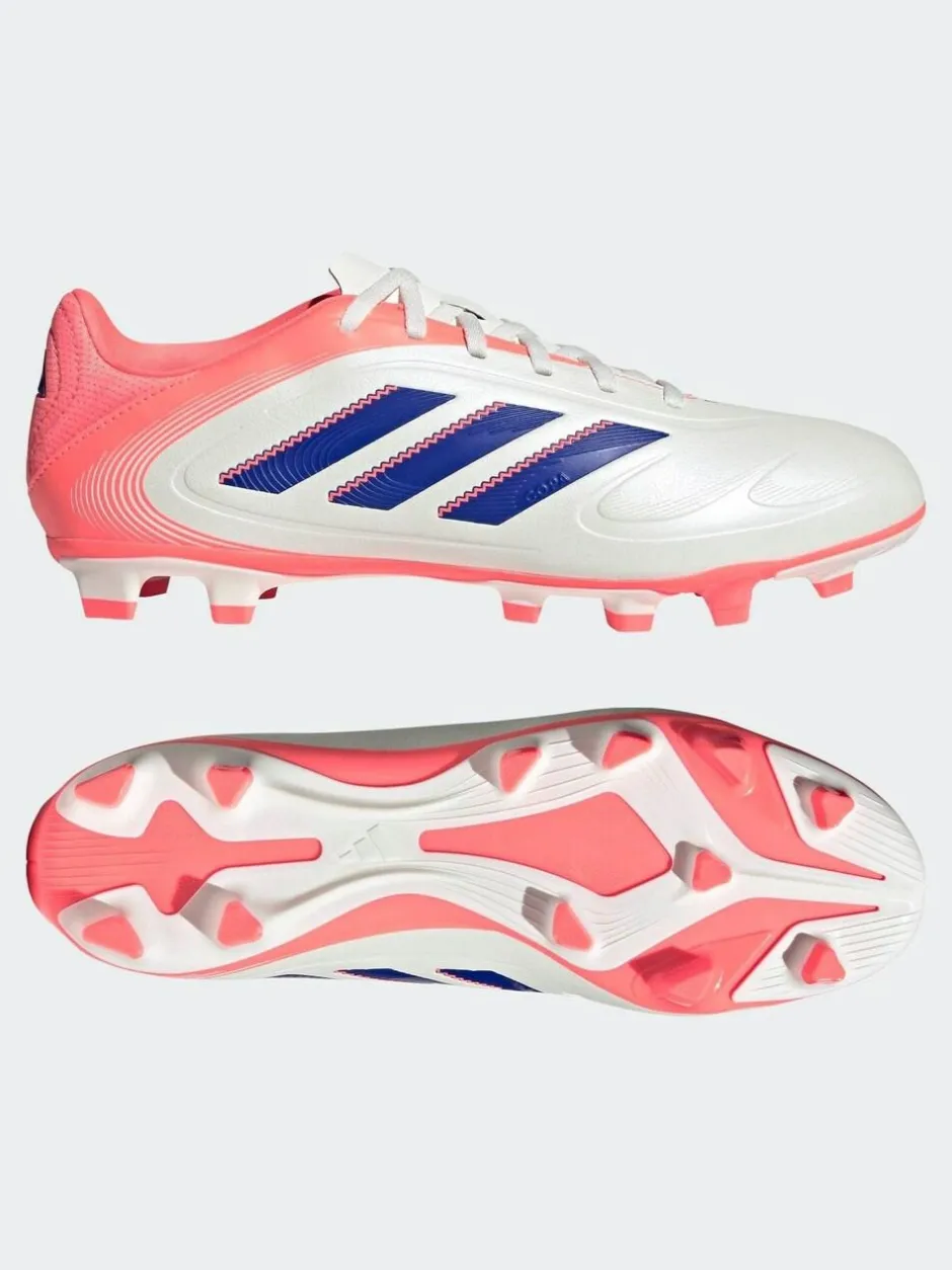 adidas White/Blue Adult Copa Pure 3 Club Firm/Multi Ground Boots Discount