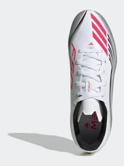adidas White/Blue Kids F50 Messi League Firm/Multi Ground Boots Online