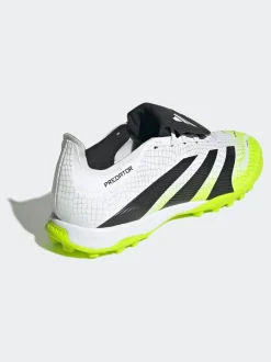 adidas White/Lemon Adult Predator League Fold-Over Tongue Turf Boots Clearance