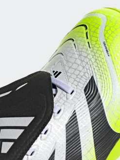 adidas White/Lemon Adult Predator League Fold-Over Tongue Turf Boots Clearance