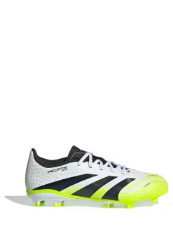adidas White/Lemon Kids Predator League Firm/Multi Ground Boots Hot