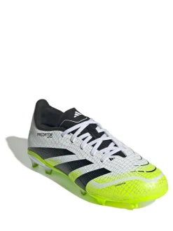 adidas White/Lemon Kids Predator League Firm/Multi Ground Boots Hot