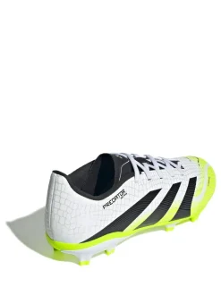 adidas White/Lemon Kids Predator League Firm/Multi Ground Boots Hot
