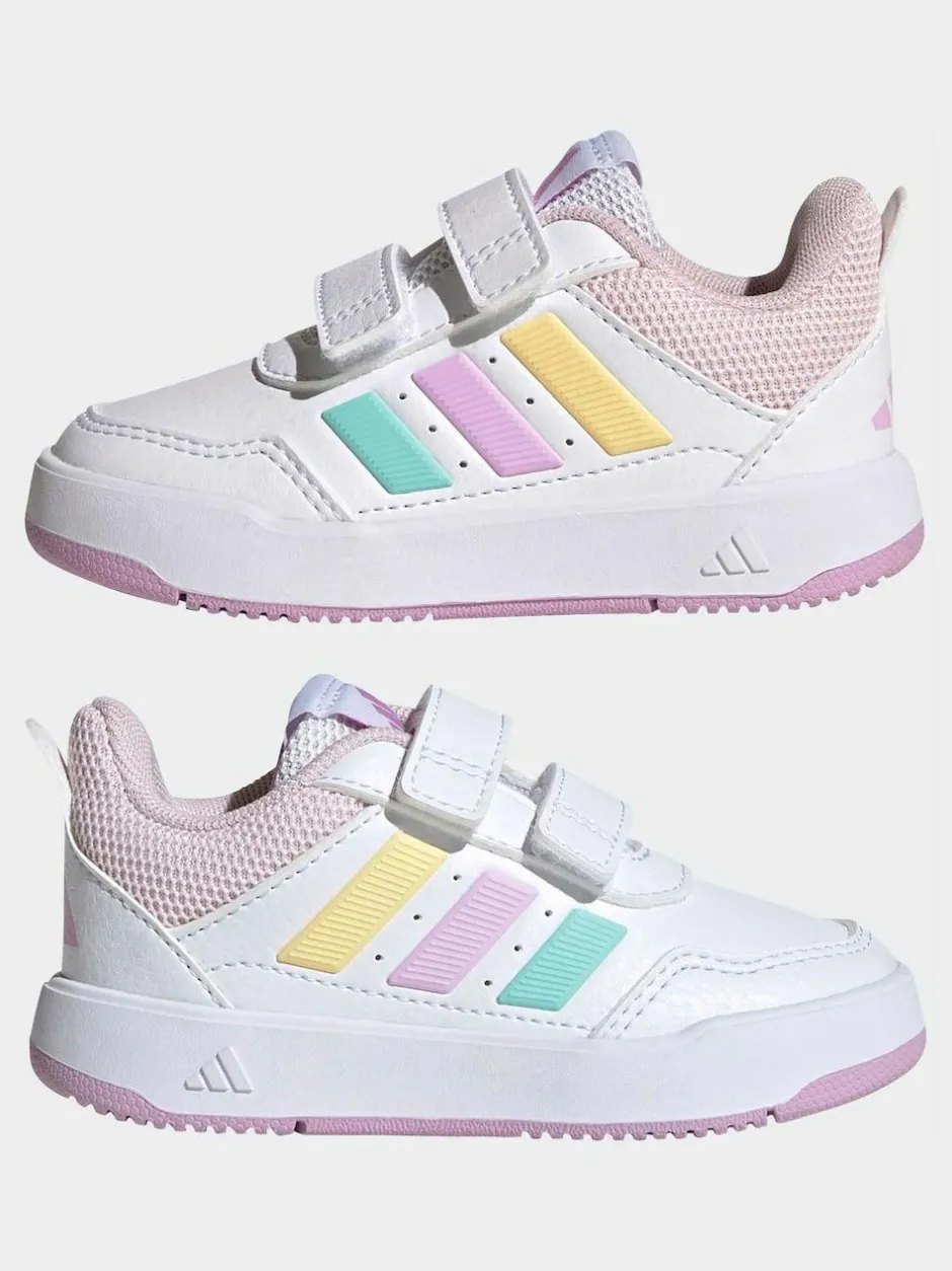 adidas White/Multi Tensaur Sport 3.0 Infant Trainers Clearance