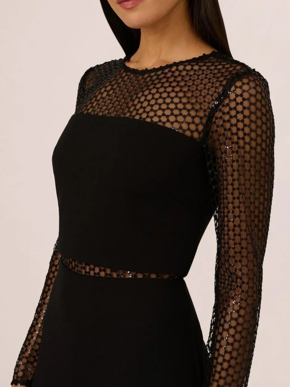 Adrianna Papell Black Knit Crepe Jumpsuit Best