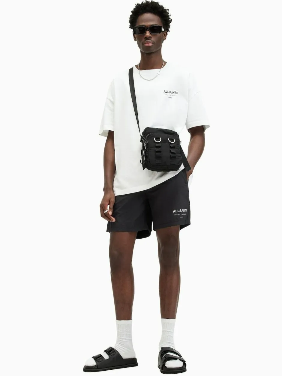 All Saints AllSaints Underground Black Swim Shorts Hot
