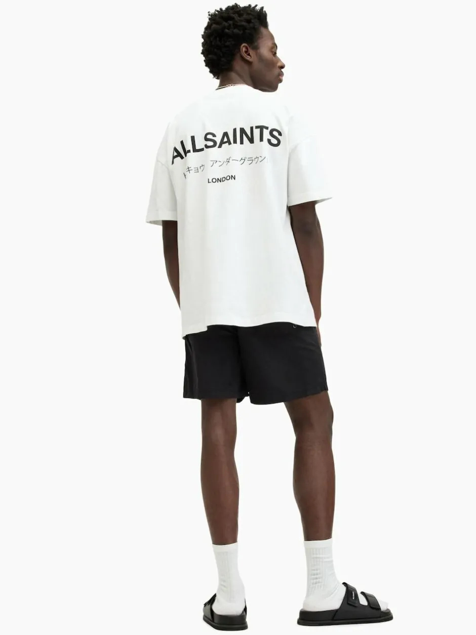 All Saints AllSaints Underground Black Swim Shorts Hot