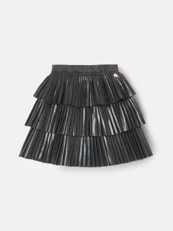Angel & Rocket Lucile Metallic Tiered Rara Skirt Black Best