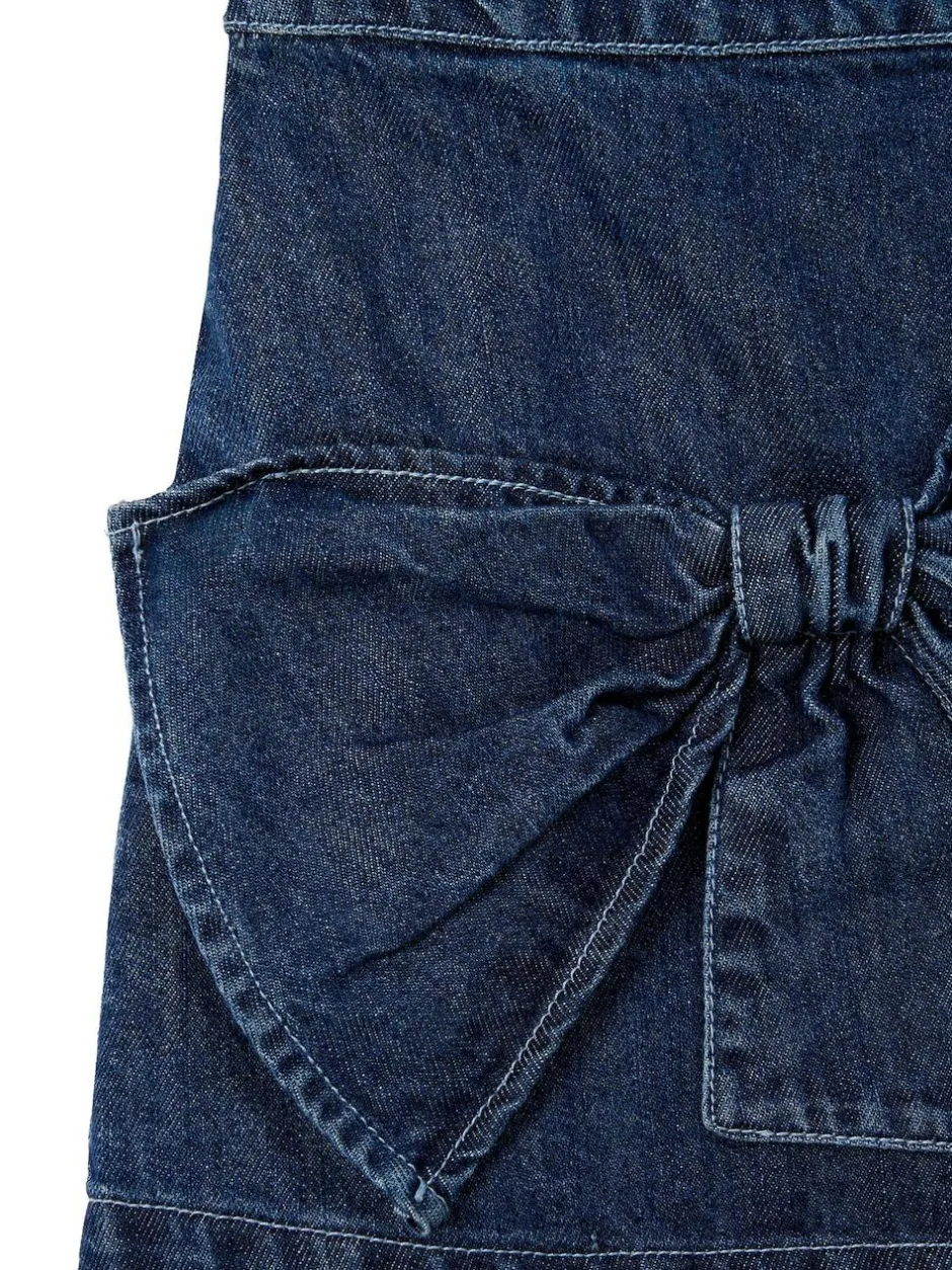 Angel & Rocket Blue Casey Denim Bow Aline Skirt Sale