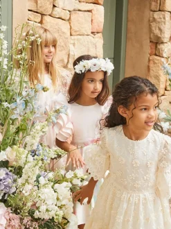 Angel & Rocket Cream Delphine Embellished Swing Dress Clearance