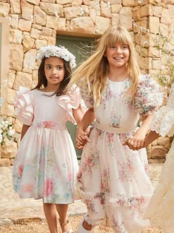 Angel & Rocket Cream Delphine Embellished Swing Dress Clearance