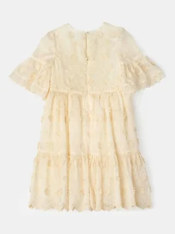 Angel & Rocket Cream Delphine Embellished Swing Dress Clearance