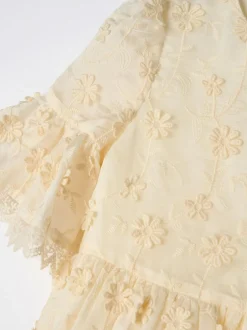 Angel & Rocket Cream Delphine Embellished Swing Dress Clearance