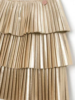 Angel & Rocket Lucile Metallic Tiered Rara Skirt Gold Best
