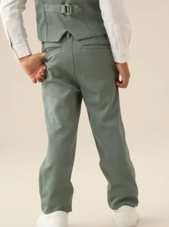 Angel & Rocket Green Benjamin Pleat Front Smart Trousers Clearance