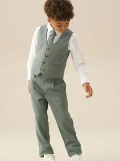 Angel & Rocket Green Benjamin Pleat Front Smart Trousers Clearance