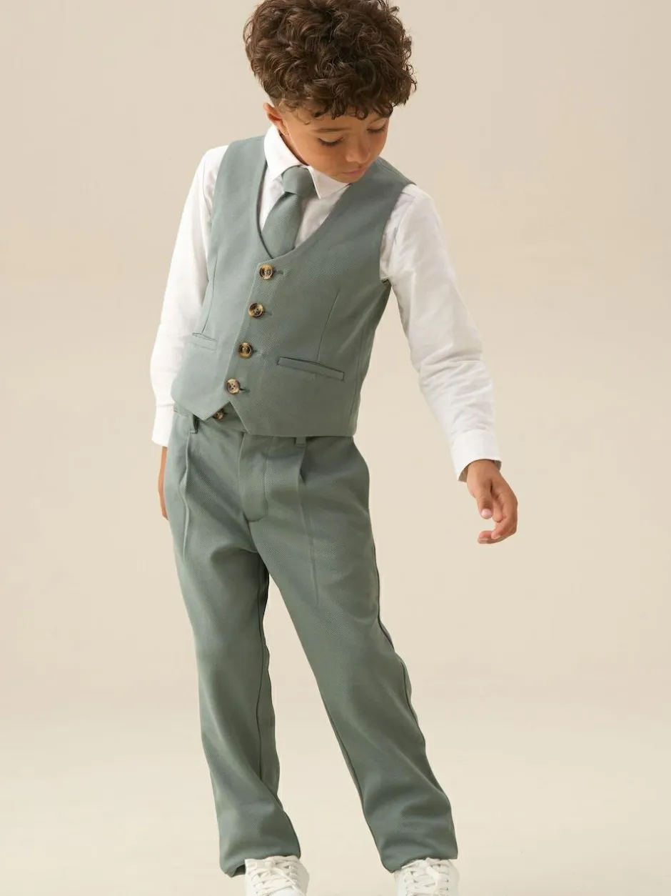 Angel & Rocket Green Benjamin Pleat Front Smart Trousers Clearance