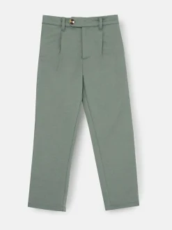 Angel & Rocket Green Benjamin Pleat Front Smart Trousers Clearance