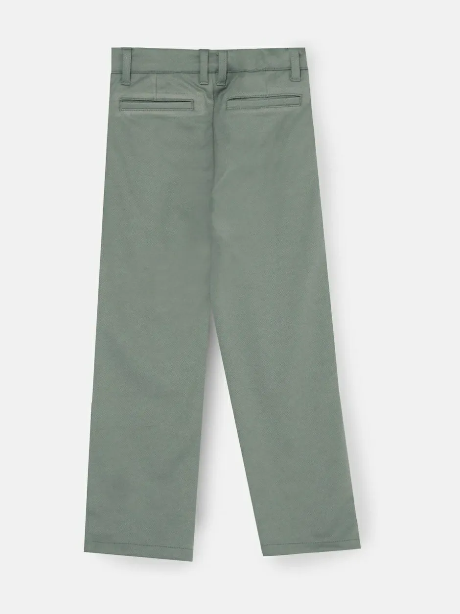 Angel & Rocket Green Benjamin Pleat Front Smart Trousers Clearance