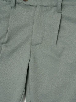 Angel & Rocket Green Benjamin Pleat Front Smart Trousers Clearance