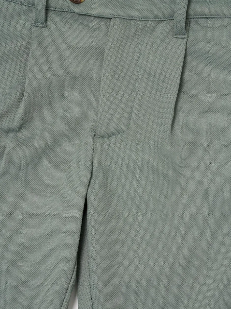 Angel & Rocket Green Benjamin Pleat Front Smart Trousers Clearance