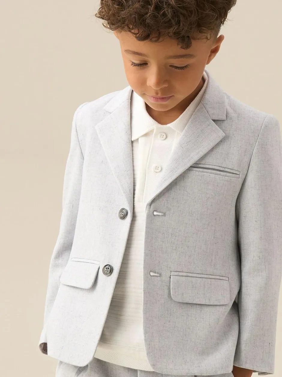 Angel & Rocket Grey Luca Smart Textured Blazer Sale