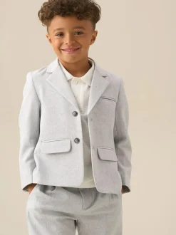 Angel & Rocket Grey Luca Smart Textured Blazer Sale