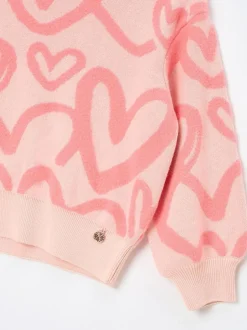 Angel & Rocket Pink Harlow Heart Jumper